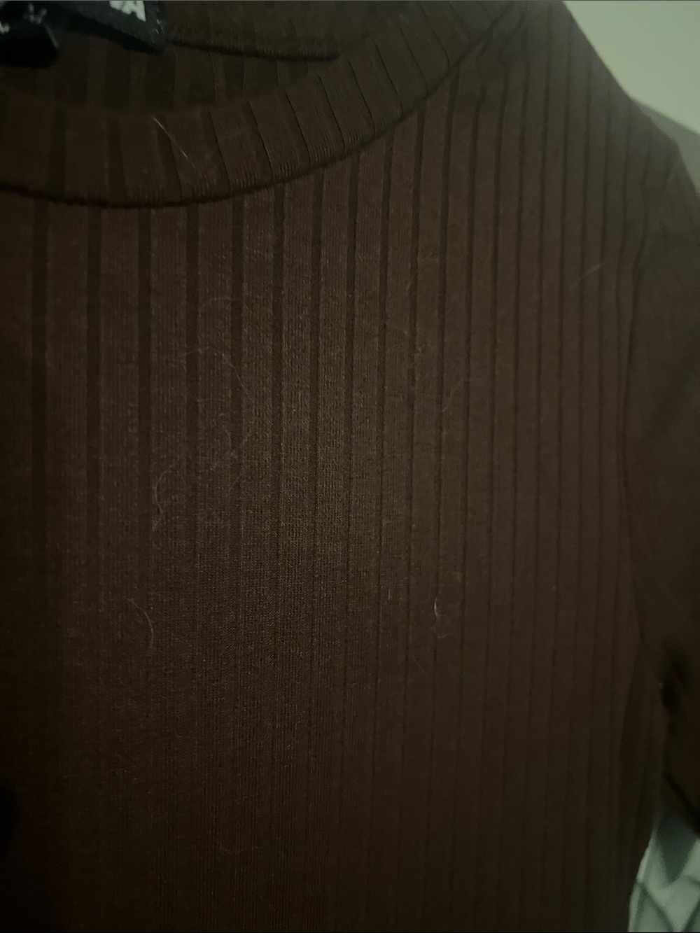 Fashion Nova Brown Ribbed Short-Sleeve Midi Dress - Picture 3 of 4